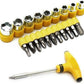 24pcs T shape screwdriver set Batch Head Ratchet Pawl Socket Spanner hand tools