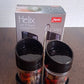 Apex Helix Salt N' Pepper 2-Piece Plastic Jar Set with Stand