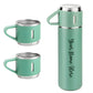 Customized Stainless Steel Vacuum Flask Set with 3 Cups – 500ML | Personalized Name Bottle Gift Combo for Boyfriend, Girlfriend, Employee