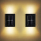 9536 Solar Wall Lights Small Fence Lights Solar Powered Up Down Led Porch Light Garden Lights Outdoor Solar Landscape Lights Waterproof Light (1 Pc)