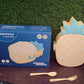 Kids Lunch Box Cute Pineapple Shaped Bento Box with Fork Spoon Snack Container Microwave Portable Office Lunch Box (1 Pc / With Spoon, Fork & Color Box)