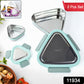 Ganesh Trinity Triangular Steel Tiffin 