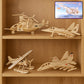 3D Wooden Aircraft Puzzle DIY Assembly Kit (Mix Design – 1 Set)