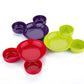 Cartoon-shaped sectioned plate for snacks