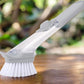 Liquid dispenser dish brush scrubber