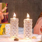 8439 Rose Candles Led Flameless And Smokeless Decorative Acrylic Transparent Candles Led Tea Light Candle Perfect For Gifting Home Diwali Christmas Crystal Candle Lights (1 Pc)  (Moq - 12 Pc )