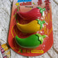 3D Fancy Colorful Chili Shape Erasers – Mini Novelty Eraser Set (3 Pc)