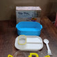 Durable Plastic Lunch box for Kids With 2 in 1 Spoon, Fork (1 Pc)