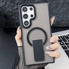 Shockproof Kickstand Magnetic Wireless Charge Phone Case - iPhone 14 (black)