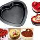Non-stick heart-shaped steel cake mould, 23 cm.