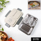 3-Compartment Stainless Steel Lunch Box (1 Pc)