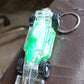 Cars Shape Keychain with On / Off Button LED Flashing Light (1 Pc)