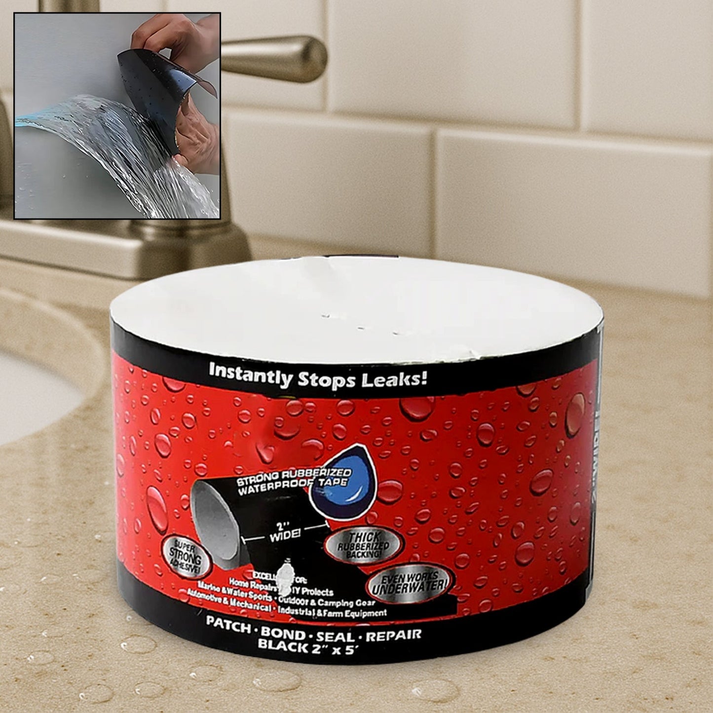 Leak-Proof Sealing Tape – Waterproof Pipe Repair & DIY, 50mm x 1.5m