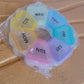 7-Day Round Weekly Pill Organizer Box (1 Pc)