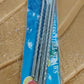Set of 4 Stainless Steel Straws & Brush (2 Straight straws, 2 Bent straws, 1 Brush)