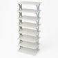 8-Layer Foldable Shoe Rack for Entryway - Heavy Duty Plastic Shoe Organizer