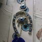 Decorative Evil Eye Hanging with Elephant and Horseshoe Motif,  Wind Chime (1 Pc)