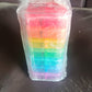 Weekly 7 Day Rainbow Color Pill Organizer Box