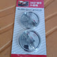 360DEGREE BLIND SPOT ROUND WIDE ANGLE ADJUSTABLE CONVEX REAR VIEW MIRROR - PACK OF 2