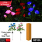 6616a Garden Solar Outdoor Rose Lights Decorative  Waterproof Flower Light For Garden Patio Landscape Pathway Yard Holiday Decoration