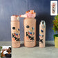 Cartoon Printed Water Bottle - (3 Pc  Set)