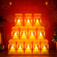 Set Of 12 Led Storm Lantern Decorative Lights