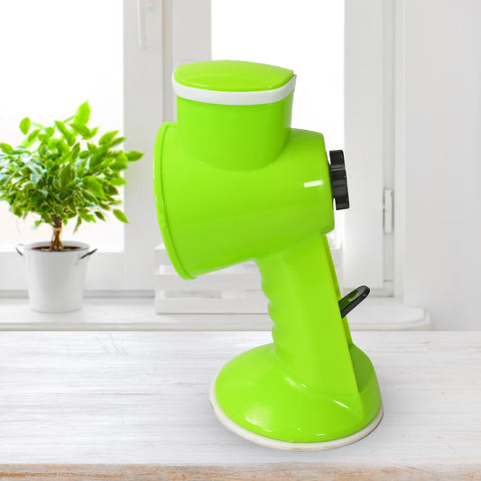 8247 6 In 1 Multi Functional Vegetable Cutter  Slicer Hand Machine Cutting Slice Cut Thick Cut Silk All In One Vegetable Chopper Cutter  Slicing Cutter Barrel - Vegetable Grater With 6 Removable Blades