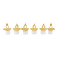 Golden Diya Shaped Led Tealight Candles (6 Pc)