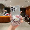 Handmade 3D Pearl Kitty PC (Hard) Phone Case - iPhone 16 plus