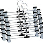 7202 Hangers With 2-adjustable Anti-rust Clips (Pack Of 12)