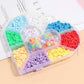Heart-Shaped Plastic Bead Storage Organizer Box (1 Pc)