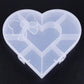 Heart-Shaped Plastic Bead Storage Organizer Box (1 Pc)