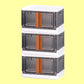 Plastic Folding Wardrobe Storage Organizer (3 Layer  1 Pc)