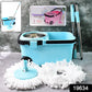 360 Spin Mop With Super Absorbent Microfiber Heads (1 Set)