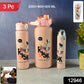 Cartoon Printed Water Bottle - (3 Pc  Set)