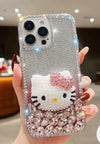 Handmade 3D Pearl Kitty PC (Hard) Phone Case - iPhone 14 Pro Max