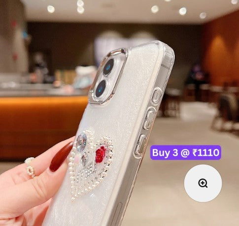 Transparent Rubber Gel TPU (Soft) Phone Case with Bracelet - iPhone 14