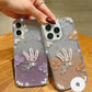 Diamond Leaves TPU (Soft) Handmade Bling Phone Case - iPhone 16 Pro Max