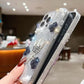 Diamond Leaves TPU (Soft) Handmade Bling Phone Case - iPhone 16 Pro Max