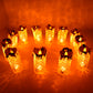 8441 Gold Flameless Candles Led Light Flameless And Smokeless Decorative Candles Led Tea Light Candle Perfect For Gifting Home Diwaliwedding Christmas Crystal Candle Lights Table Decorations (12 Pc Moq)