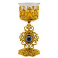 Flower Diwali Candle Holder With Plastic Stand (1 Set)