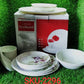 Set of dishes bowl and spoon