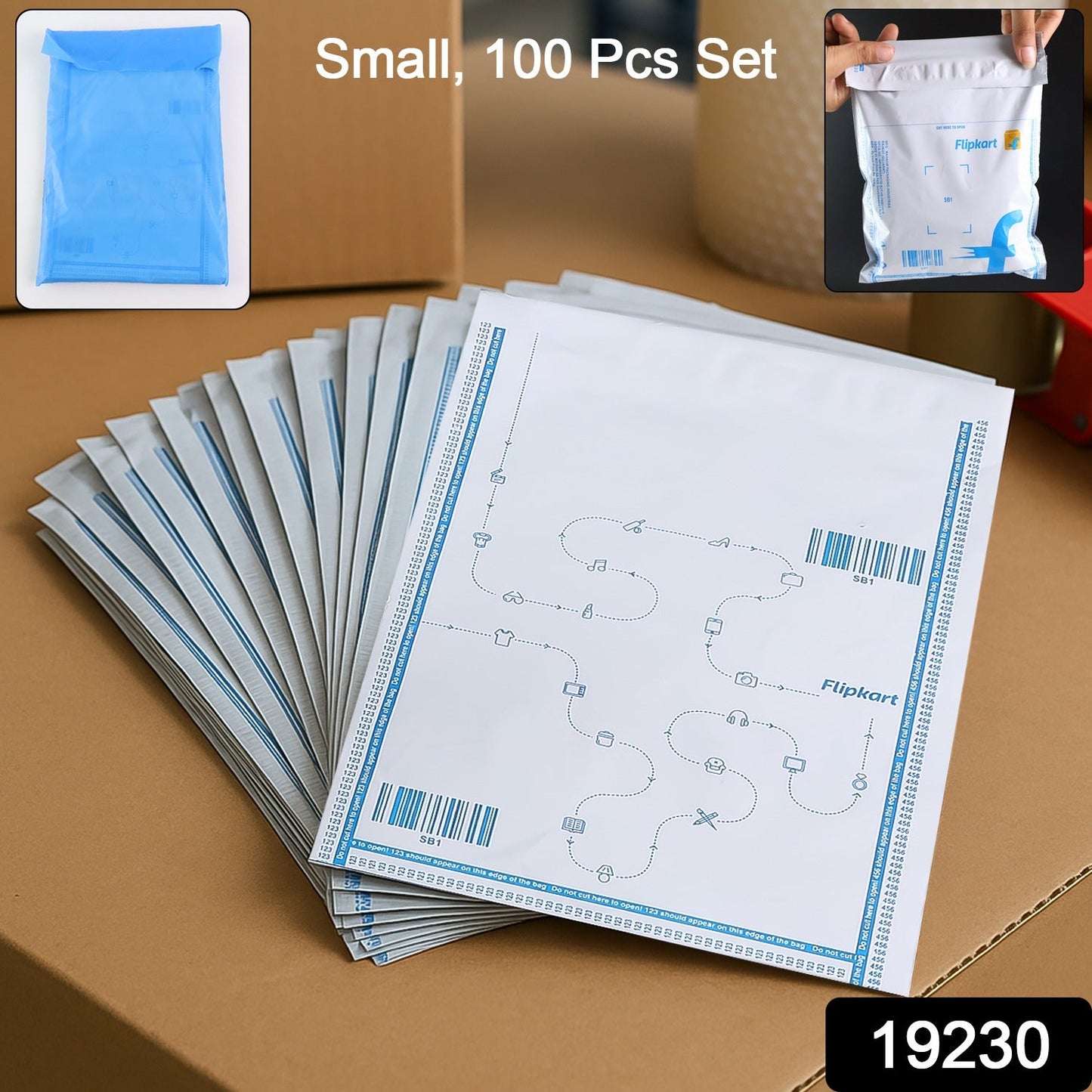 Small Size Flipkart Branded Secure Courier Poly Bags