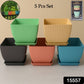Stylish Square Plastic Plant Pots