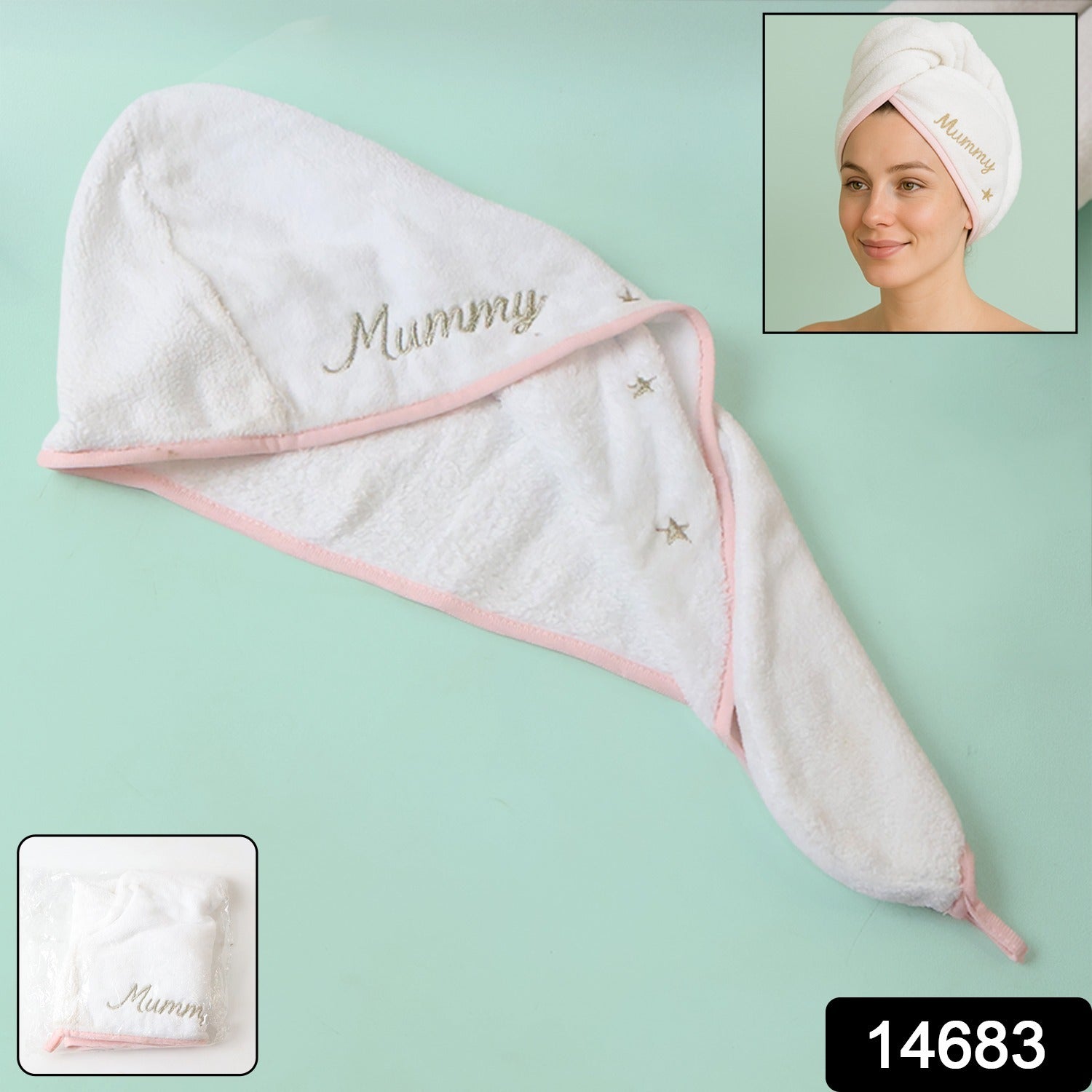 Plush Luxury Microfiber Hair Drying Turban