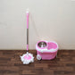 4105 Mop With Bucket For Floor Cleaning With Steel Spin Mop For Floor Cleaning  Floor Cleaner Mop  Spin Mop  Magic Mop  Mop Stick  Spin Mop Set With Bucket Household Office Cleaning Tool Mop