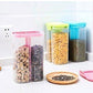 2146 Plastic 2 Sections Air Tight Transparent Food Grain Cereal Storage Container (2 Ltr) (With Box)