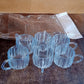 Unbreakable Transparent Plastic Tea Cups (Set of 6 Pc)