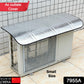 Outdoor air conditioner cover, small size, made of aluminum foil for protection.