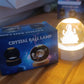 Ganpati 3D Crystal Ball lamps With Wood Base